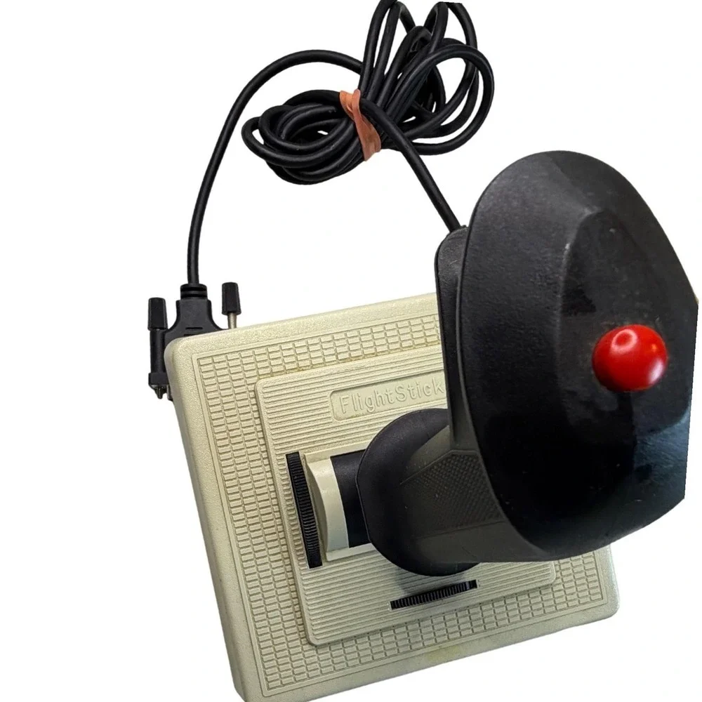 Vtg CH Products FlightStick Joystick Pair 15-Pin Game Port Retro PC Gaming Gamer